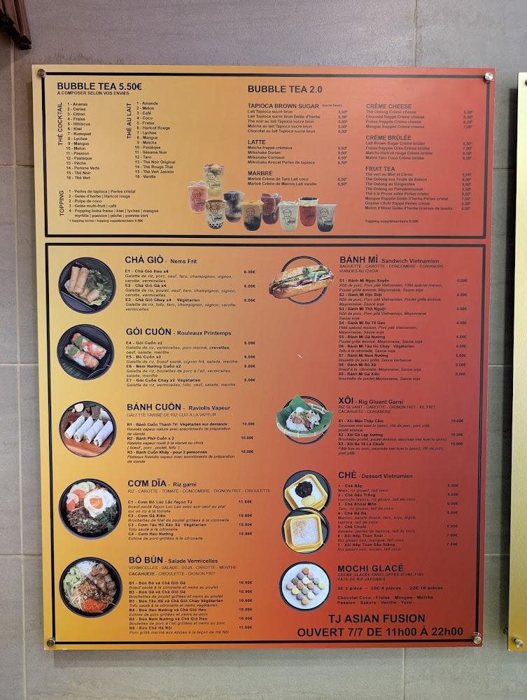 TJ ASIAN FUSION 1 - Menu Image 3